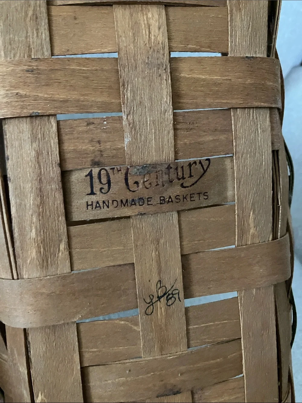 Group of 3 Handwoven Rustic Natural Wood Basket - Neutral Tan